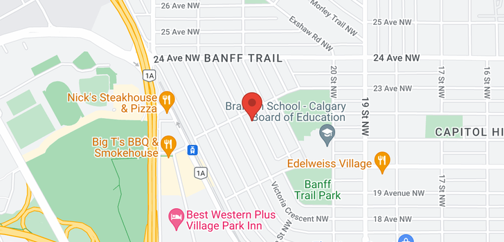 map of 2360 22A Street NW